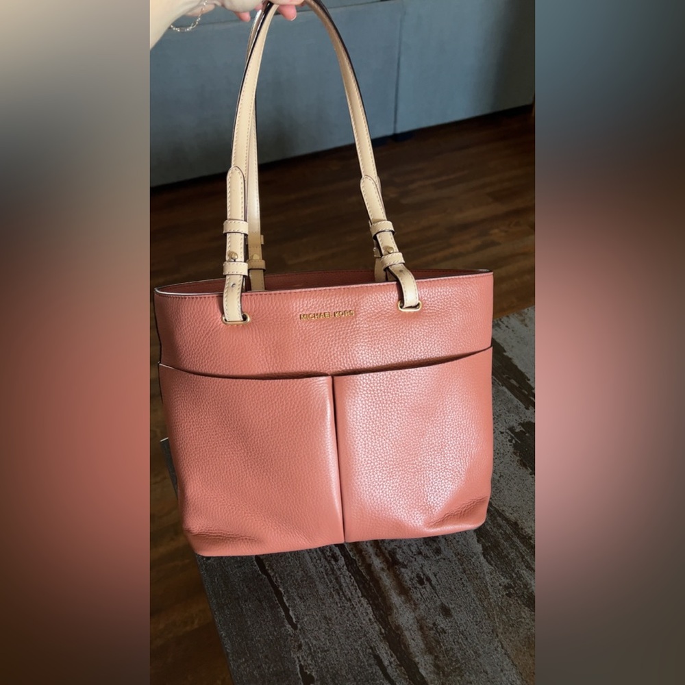 Michael Kors Coral Leather Tote